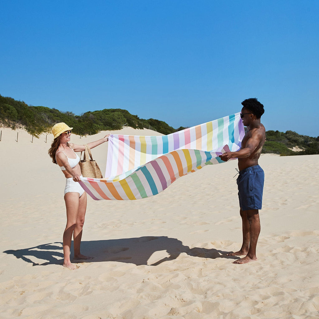 dock and bay towels beach