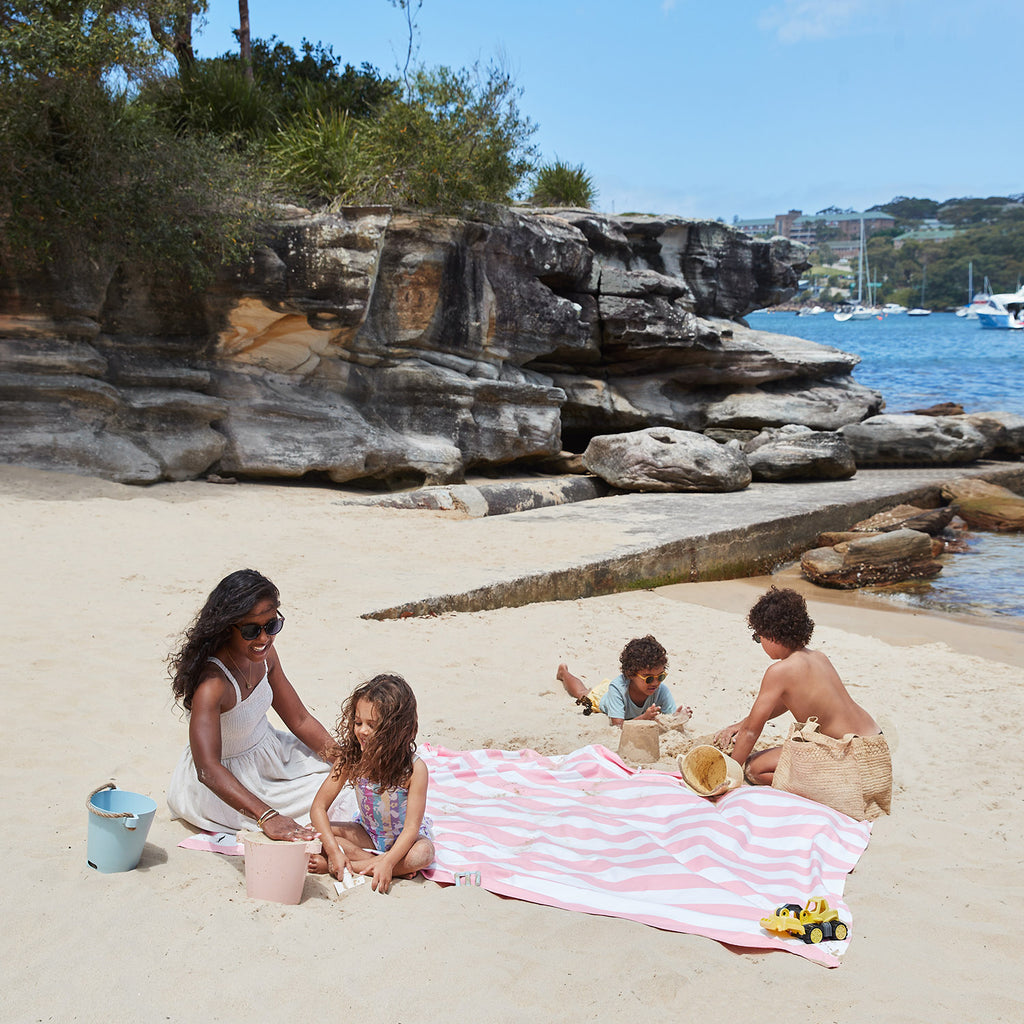dock and bay towels beach