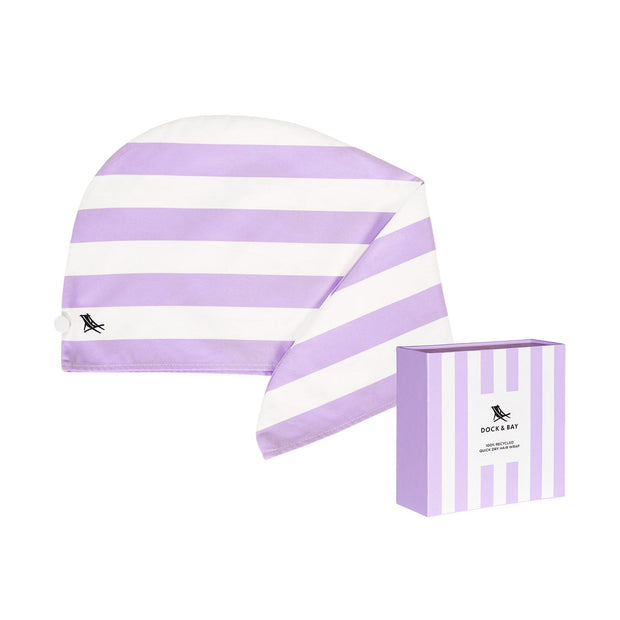 Dock & Bay Hair Wrap - Quick Dry Hair Towel - Lombok Lilac