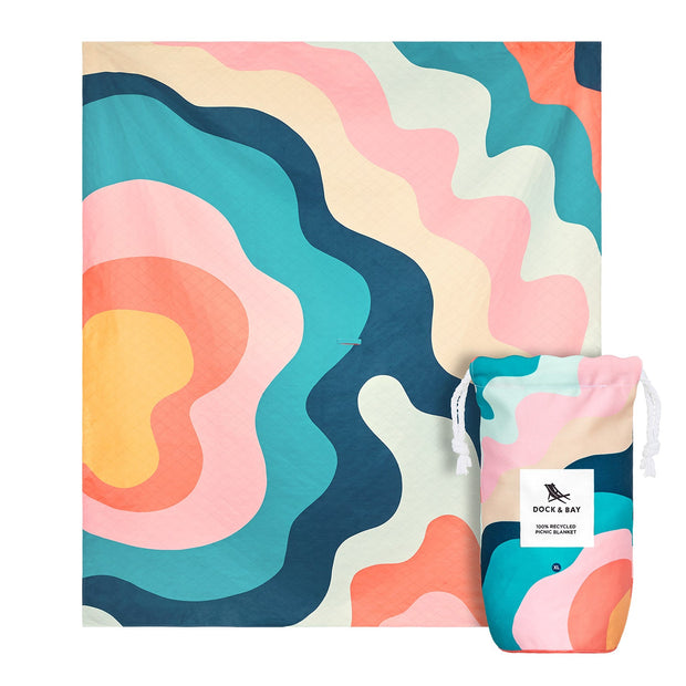 Dock & Bay Picnic Blanket - Get Wavy